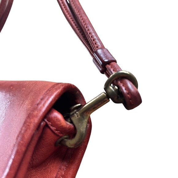 Vintage Rare Coach Dinky 9375 Cowhide Brown Leather Early NYC Bag - Picture 5 of 14